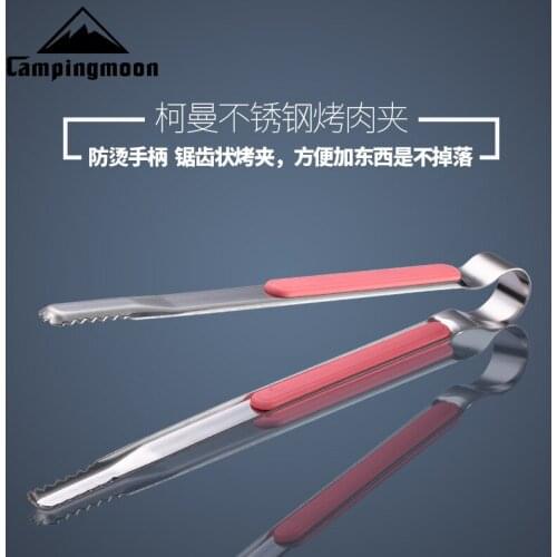 Stainless steel grill clip, hot proof, rubber Korean style, barbecue grill clip food clip