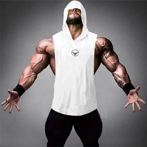 New Brand Workout Gym Fashion Cotton Sleeveless Shirts Tank Tops Men Fitness Sport Shirt Mens Singlet Bodybuilding Vest Fitness