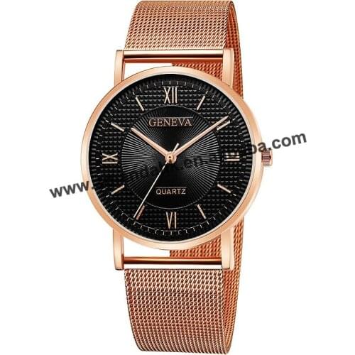 Wholesale Big Number Reticularis Watchband Watches Hot Alloy Gold Bracelet Watch Fashion Women Dress Wristwatch 662