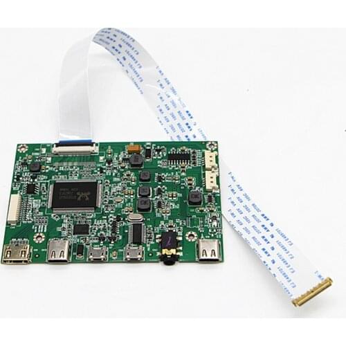 Type-C+2mini USB+mini HDMI-compatible+Audio 2K LCD controlador Board For 11.6" 12.5 " 13.3 " 14 " 15.6 " EDP 30Pin 1920X1080