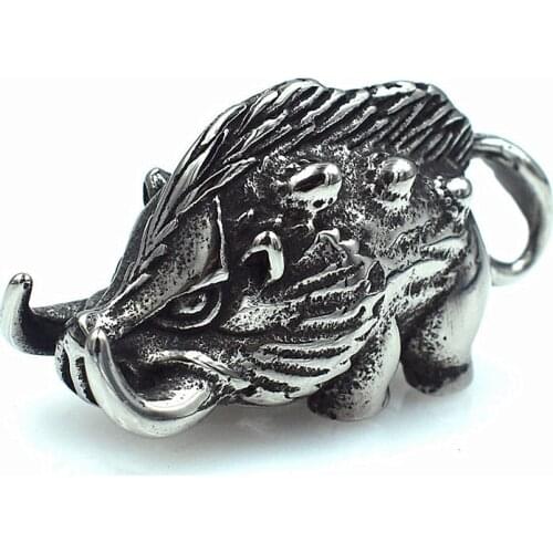 Stainless Steel Pendant 3D Animal Shape Necklace Pendant For Fashion Men And Women DIY Manual Jewelry Accessories Wholesale