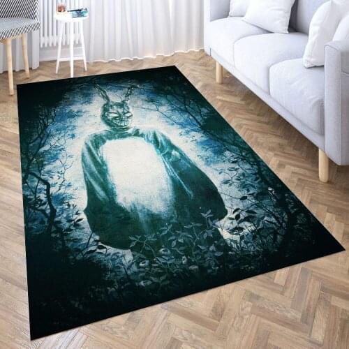 Donnie Darko Carpet for Living Room 3D Anime Cartoon Rug Gamer Teen Room Bedside Lounge Rug Kids Children Floor Mats