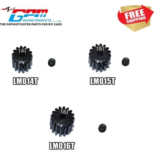 RC Radio control car 45# steel 14T 15T 16T pinion gear for LOSI 1/18 Mini-T 2.0 2WD Stadium Truck option upgrade parts