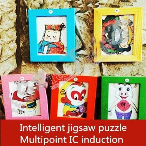 Human secrets escape props office IC induction Combination prop Intelligent jigsaw puzzle unlock