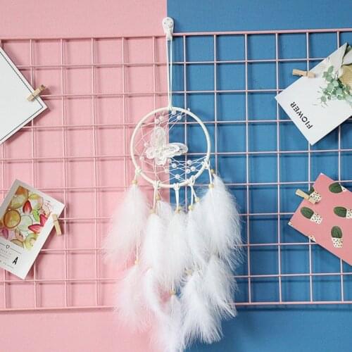 Handmade Dream Net Catcher Home Pendant Decoration Wind Bells Wall Hanging Catching Monternet Wedding Party Decor Feathers
