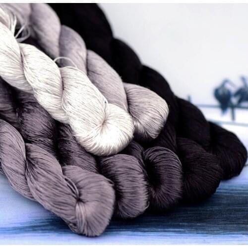 1pcs/400m silk embroidery thread / 100% silk thread /hand embroidery embroider cross stitch/purplish brown series/7 pure colors