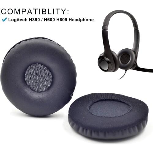 Defean Replacement H390 / H600 H609 Ear pads foam earpad pillow for Logitech H390 / H600 H609 Wireless headphones
