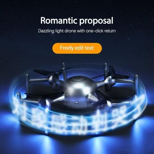 LED Custom Subtitle Drone Show Love GPS LED Watch/Handle Remote Control APP Connection 360° Roll Air Pressure Setting Aircraft