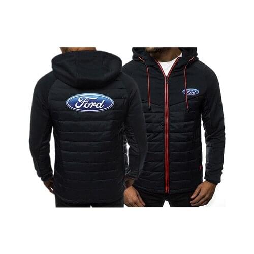 New Mens Hoodies Ford Car Logo Spring Autumn Fashion High Quality Cotton casual Mens Hoodie Jackets Sweatshirt