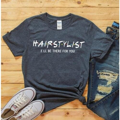 Hair Stylist Gift Dresser Hairdresser T-Shirt Womens Short Sleeve 100% Cotton Top Tee Letter Print Graphic O Neck Harajuku top