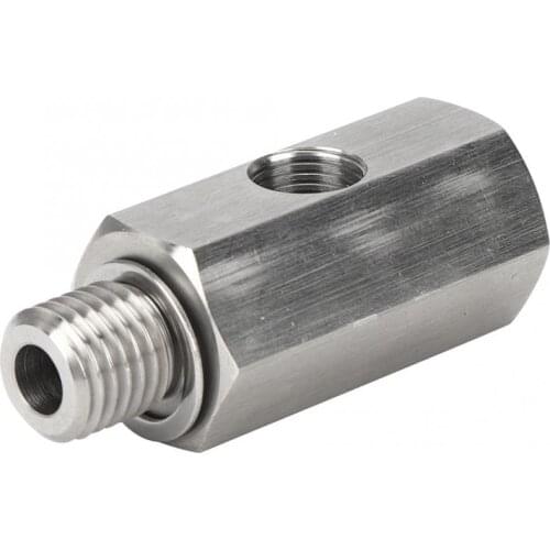 Turbo Oil Pressure Sensor Tee Adapter Stainless Steel Car Accessories car accessories M12x1.5 1/8 NPT