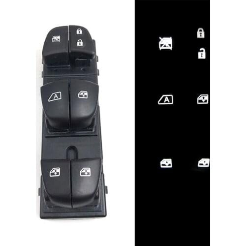 High Quality Starter Electric Power Window Switch With White Light For Renault Kadjar 2015 2016 2017 2018 Blacklights