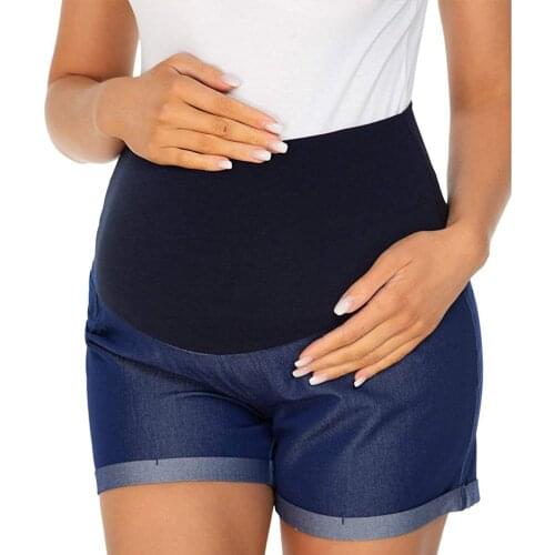 Women Denim Short Stretch Slim Push Up Hips Elastic Cotton Straight Short Jeans Female Casual Summer Pregnant Plus Size #T2G