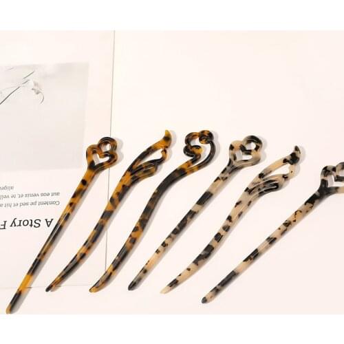 10 Colors Hair Sticks Acetate Headbands For Women Elegance Lady Hairpins Fashion Hair Clip Hair Accessories Headwear