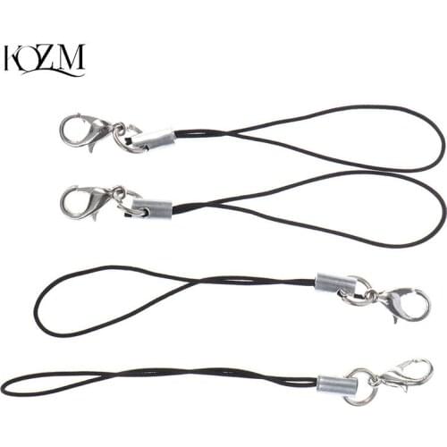 10pcs Lanyard Lariat Cords Lobster Clasp Rope Keychains Hooks Mobile Phone Strap Charms Keyring Bag Accessories Key Ring