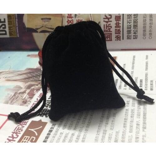 2piece special sale black velvet bag custom 7*9cm jewelry bag small gift pouch jewelry storage bag