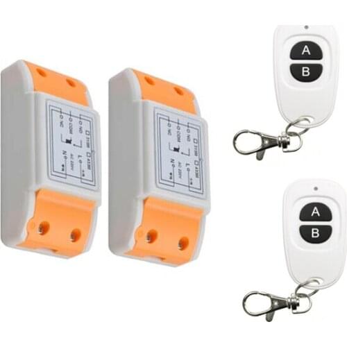 2016 new 220 v 1 ch wireless remote control switch 2 piece receiver +2 piece transmitter