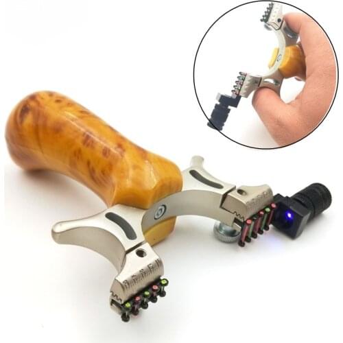 ABS Rubber Band Slingshot High Precision Flat Leather Slingshot Fast Bow Outdoor Special for Hunting Shooting Bow