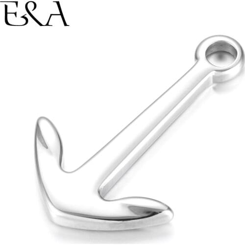 Stainless Steel Anchor High Polished Hole 4mm Bracelet Hooks Clasp Jewelry Making Findings DIY Supplies Accessories Wholesale