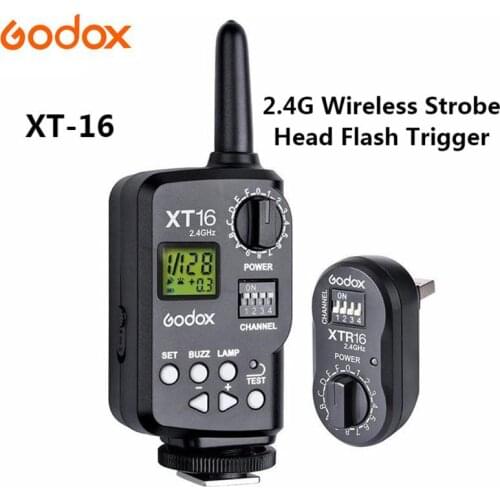 Godox XT-16 XT16 Set 2.4G Wireless Strobe Flash Trigger for X1C X1N Transmitter Trigger Wistro AD360/DE/QT/DP/QS/GS/GT Series