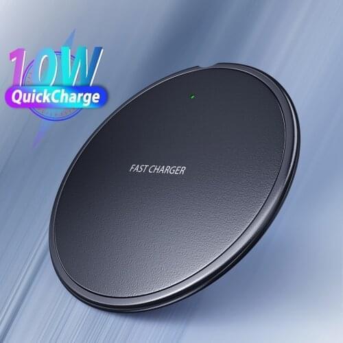 10W Fast Qi Wireless Charger for iPhone 11 Pro XS Max XR X 8 Wireless Charging Pad for Samsung Galaxy S20 Ultra S10 Note 10 Plus