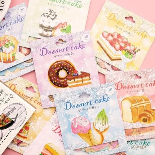 Cake Gourmet Donuts Decorative Stationery Stickers Scrapbooking DIY Diary Album Stick Label