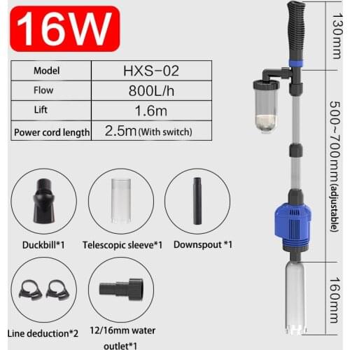 Electric Aquarium Water Change Pump Cleaning Tools Water Changer Gravel Cleaner Siphon for Fish Tank Water Filter Pump