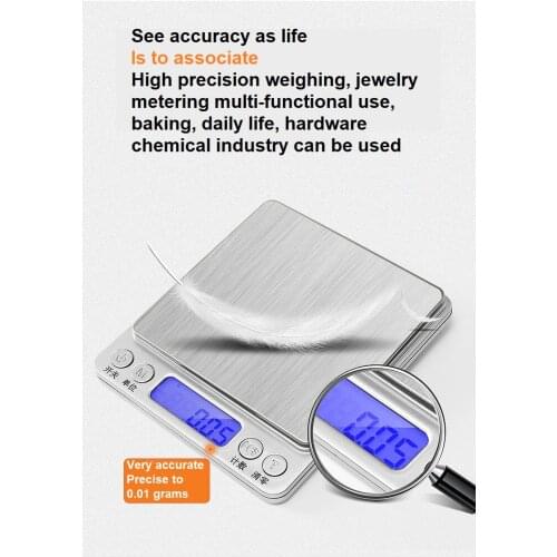 Kitchen scale electronic scale household 0.01 precise baking small scale food weighing device jewelry weighing scale grams weigh