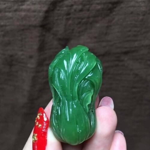 Hetian jade jade cabbage pendant jp12
