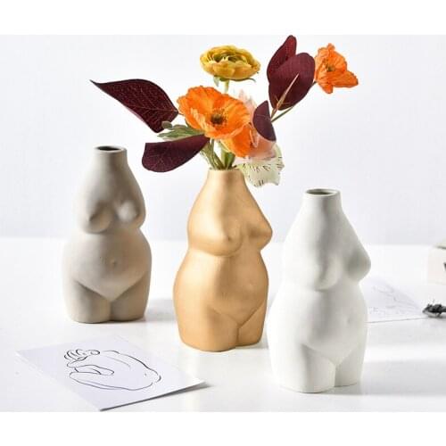 Art Vase Female Body Modern Home Decoration Ornaments Flower Pot Art Vases Home Decoration Gifts