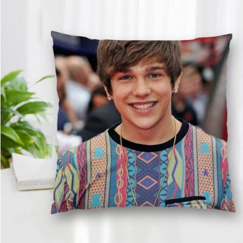 Custom Singer Austin Mahone Pillowcase With Zipper Bedroom Home Office Decorative Pillow Sofa Pillowcase Cushions Pillow Cover