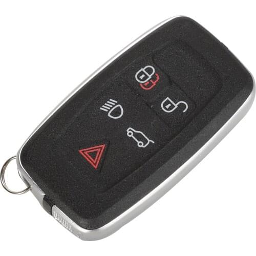 Kutery 5pcs 5 Buttons Replacement Remote Car Key Shell Case Fob For Land Rover Evoque Discovery Sport Lr4 Range Rover 2010-2012