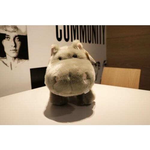Lovely cartoon hippo plush toy gray hippo soft doll baby toy Christmas gift b1755