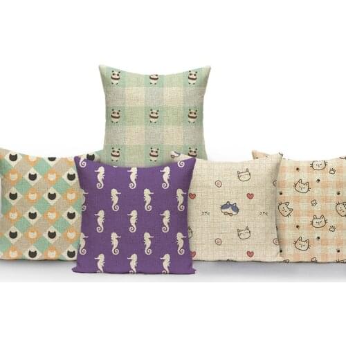 Cartoon Piggy Bear Covers for Cushions Pillow Cases Decorative Cushions Decoration Bed Farmhouse Decor Car Beach Pillowcases