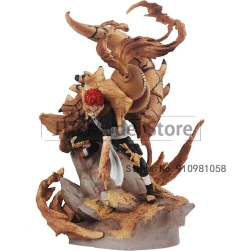 Naruto Shippuden Anime Action Figure GK Sabaku No Gaara Figma Statue 40cm Oversized Desktop Collection Toys For Children
