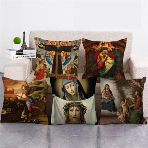 Wholesale 45cm*45cm Exotic portrait11 Linen/Cotton Throw Pillow Covers Couch Cushion Cover Home Decor Pillowcase