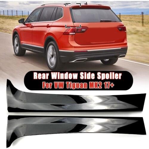Pair Rear Window Side Spoiler Spoiler Canard Canards Splitter For VW Tiguan MK2 2017 2017+/ MK1 2007-2016 Car Styling Moulding