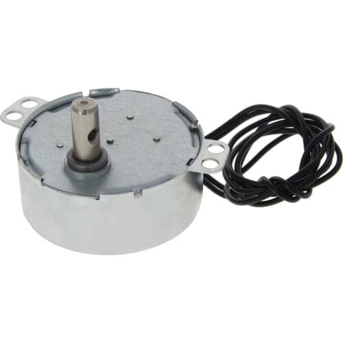 Fielect Synchronous Motor Speed 15-18/5-6/2.5-3/20-24RMP Power 4W Voltage 220V CW/CCW Steering Metal Plastic Material Motor 1pcs