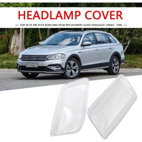 Replacement Headlight Lens Left Right for Volkswagen Jetta Bora MK4 1999-2005 Styling Replacement Glass Headlight Lens