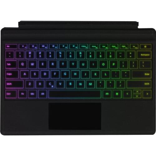 Surface Pro 6 backlights Keyboard Touchpad for Microsoft Pro 3 / 4 / 5 / 6 / 7 Keyboard Case Cover