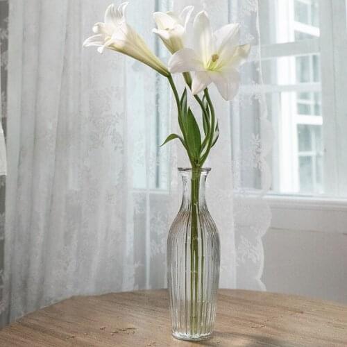 Vase Home Decor Vintage Simple Home Decoration Accessories Transparent Glass декор дома ваза для декора горшок для цветов