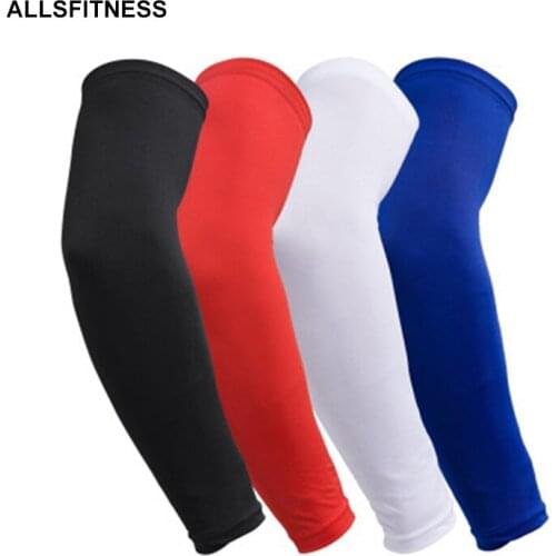 1 Pair Sports Arm Compression Sleeve Basketball Cycling Arm Warmer Summer Running UV Protection Volleyball Sunscreen Bands