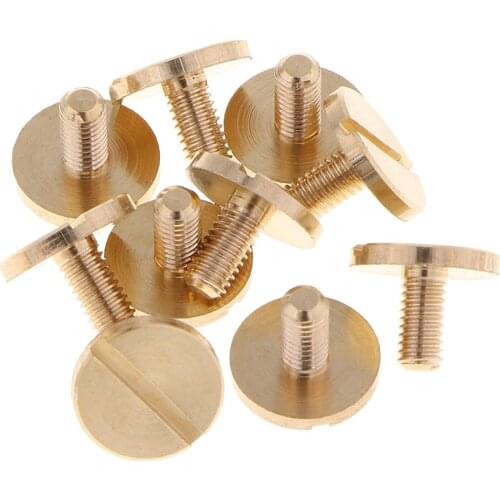 10Pcs 11.5mm Metal Stud Screwback Screw Rivet Silver Leather Craft DIY