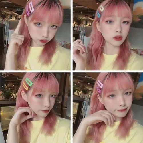 Fashion Women Girls Candy Color Square Hair Clip BB Hairpins Metal Barrettes Styling Tools Hair Accessories for Daily Life