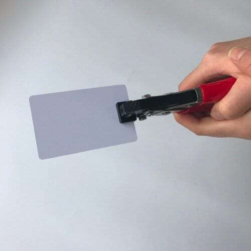 3*13mm Inkjet PVC Card Slot Punch Flat Hole Punch Perfect for ID Badge Card Puncher for cutter ID card business card Photo Paper