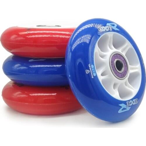 8pcs/lot 84mm 88A inline speed skate wheels with blue Schankel branded skating wheel