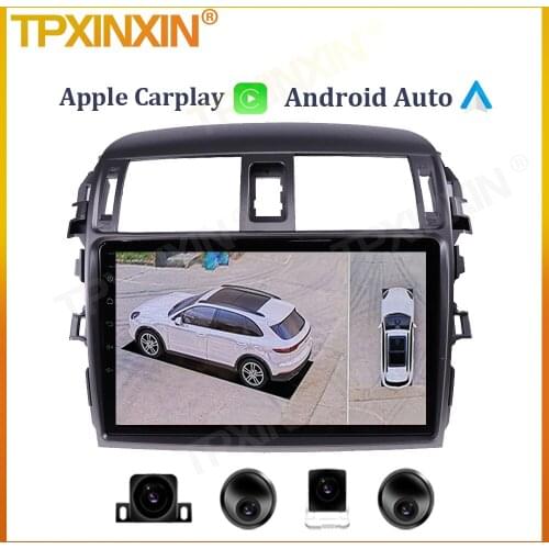 6+128G For Toyota Corolla 10 E140 E150 2006 - 2013 Android Car Radio Multimedia Player GPS Navigation Video Stereo Carplay WIFI