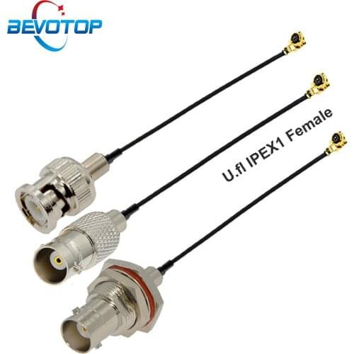 BNC Male / Female to IPEX1 Female u.FL IPX Connector Pigtail RF113 Cable Mini PCI WIFI WLAN Antenna Extension Cable RF Jumper