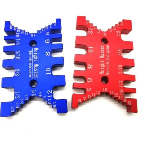 Woodworking Tenon Caliper Measuring Ruler High Precision Metric Imperial Card Gauge Wood Work Router Saw Table Machine Tools