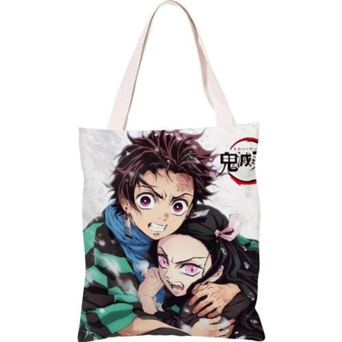 2020 Anime Periphery Canvas Shoulder Bag Blade Charcoal Lang Lang Youzi Fugang Yiyong Student Shopping Tote